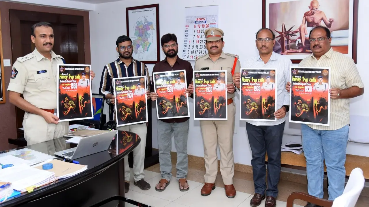 Andhra Pradesh police launch awareness campaign on 'honey trap' cyber scams